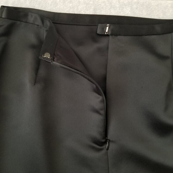 Kay Unger 8 Satin Tulip Ruffle Maxi Whimsigoth Vamp Skirt Formal Party HOCO VTG - Picture 9 of 15